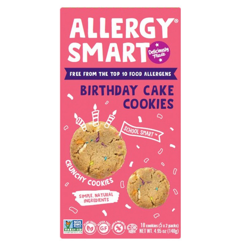 Allergy Smart Birthday Cake Cookies - 5pk