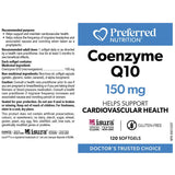 Preferred Nutrition Coenzyme Q10 150mg - 120 Softgels