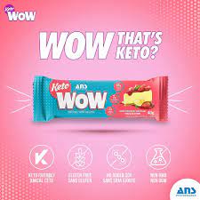 ANS Keto WOW Lemon Strawberry Cheesecake Bar - Single