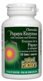 Natural Factors Papaya Enzymes Chewable - 120 Chewable Tablets