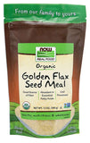 Now Organic Golden Flax Seed Meal - 340g