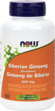 Now Siberian Ginseng 500mg - 100 Capsules