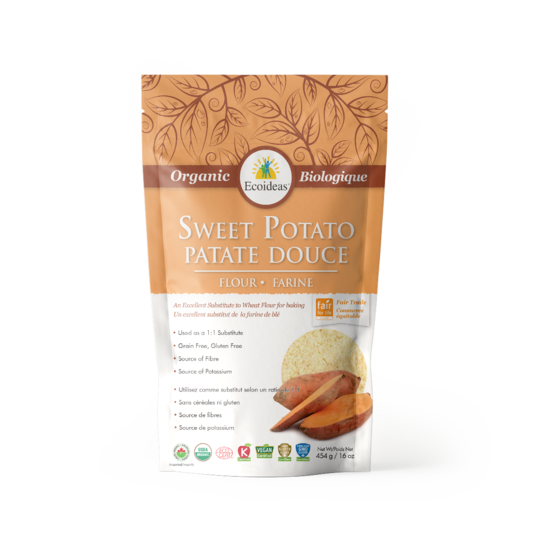Ecoideas Organic Fair Trade Sweet Potato Flour - 454g