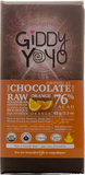Giddy Yoyo Orange 76% Dark Chocolate Bar - 62g