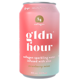 Gldn Hour Strawberry Mint Collagen Sparkling Water - 355ml