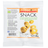 Acropolis Organics Snack Green Pitted Olives - 30g