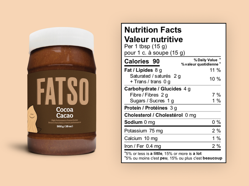 Fatso High Performance Peanut Butter Cocoa - 500g