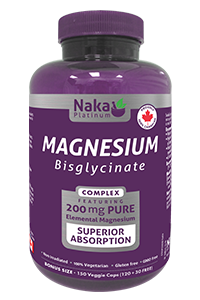 Naka Platinum Magnesium Bisglycinate 200mg - 150 Capsules
