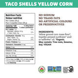 Que Pasa Organic Yellow Corn Taco Shells - 130g