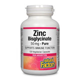 Natural Factors Zinc Biglycinate 50 mg - 120 capsules