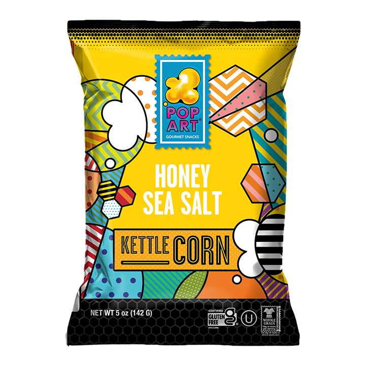 Pop Art Honey Sea Salt Kettle Corn - 142g