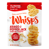 Whisps Asiago Pepper Jack Cheese Crisps - 60g