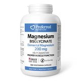 Preferred Nutrition Magnesium Bisglycinate 200mg - 300 Veggie Caps