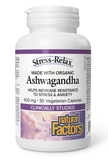 Natural Factors Ashwagandha 600mg - 30 capsules