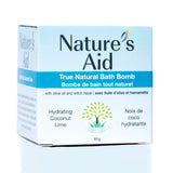 Nature's Aid True Natural Bath Bomb Hydrating Coconut Lime 85g