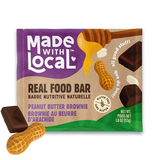 Made with Local Peanut Butter Brownie Real Food Bar - Single