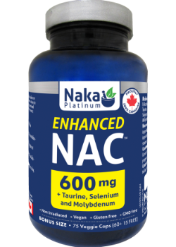 Naka Platinum Enhanced NAC 600mg - 75 V-Caps
