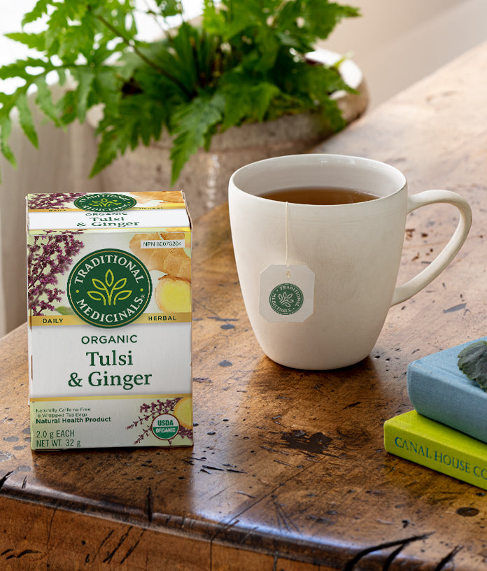 Traditional Medicinals Tulsi and Ginger 16 Bags