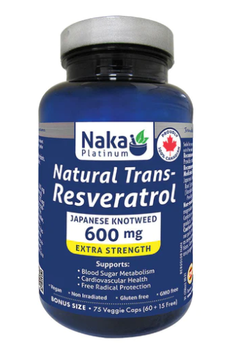 Naka Natural Trans Resveratrol - 75 Capsules
