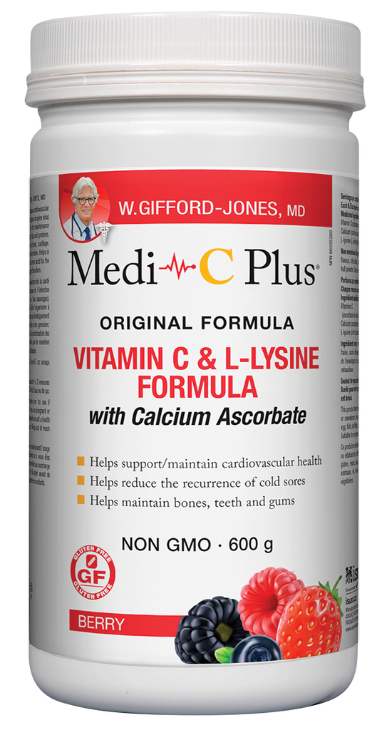 W. Gifford-Jones, MD Medi C Plus Calcium Ascorbate  Berry - 600g