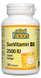 Natural Factors Vitamin D3 1000 IU - 360 Softgels