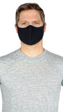 Jerico Bamboo/Cotton Adult Face Mask - Black