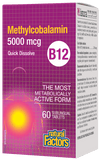 Natural Factors B12 Methylcobalamin 5000mcg - 60 Sublingual Tablets