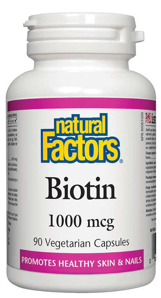 Natural Factors Biotin 1000mcg - 90 Capsules