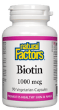 Natural Factors Biotin 1000mcg - 90 Capsules