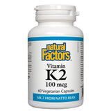 Natural Factors Vitamin K2 100 mcg - 60 Capsules