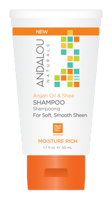 Andalou Naturals Argan Oil & Shea Shampoo Travel Size - 50ml