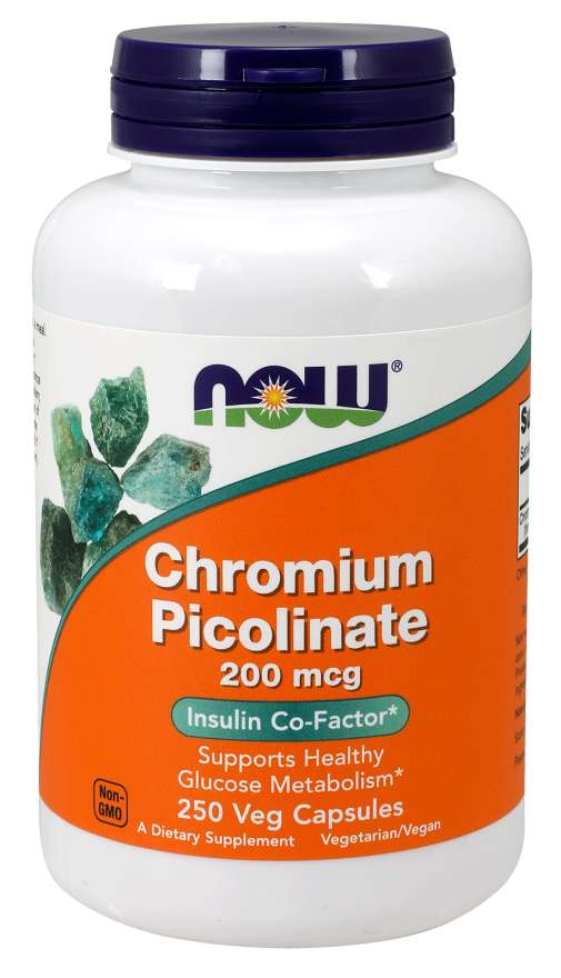 Now Chromium Picolinate 200mcg - 250 Capsules