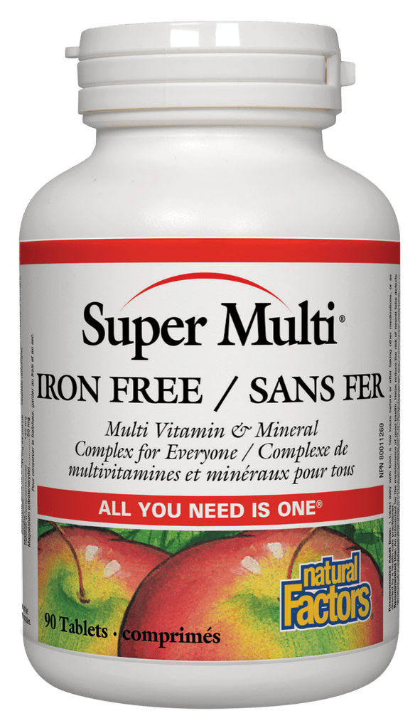 Natural Factors Super Multi® Iron Free - 90 Tablets