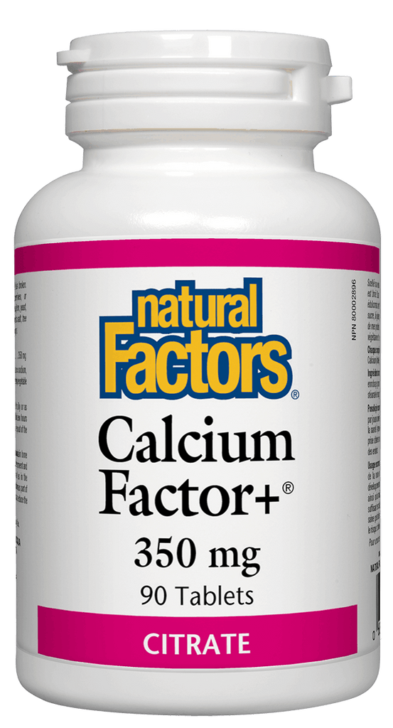 Natural Factors Calcium Factor+® 350 mg - 90 Tablets