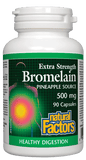 Natural Factors Extra Strength Bromelain 500mg - 90 Capsules