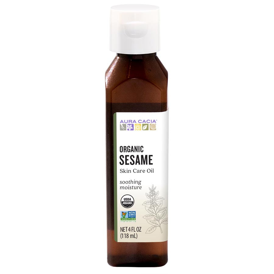 Aura Cacia Organic Sesame Skin Care Oil - 118ml
