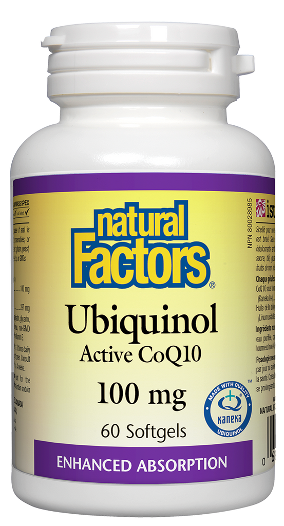 Natural Factors Ubiquinol Active CoQ10 100mg - 60 Softgels