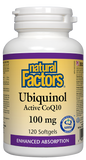 Natural Factors Ubiquinol Active CoQ10 100mg - 120 Softgels