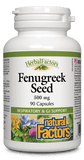 Natural Factors Fenugreek Seed 500mg - 90 Capsules