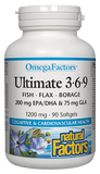 Natural Factors Ultimate 3-6-9 1200mg - 90 Softgels