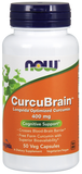 Now CurcuBrain 400mg - 50 Capsules