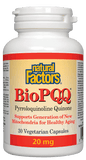 Natural Factors BioPQQ 20mg - 30 Capsules