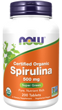 NOW Spirulina 500mg 200 Tablets