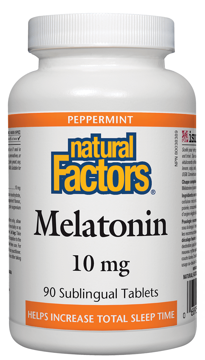 Natural Factors Melatonin 10 mg - 90 Sublingual Tablets