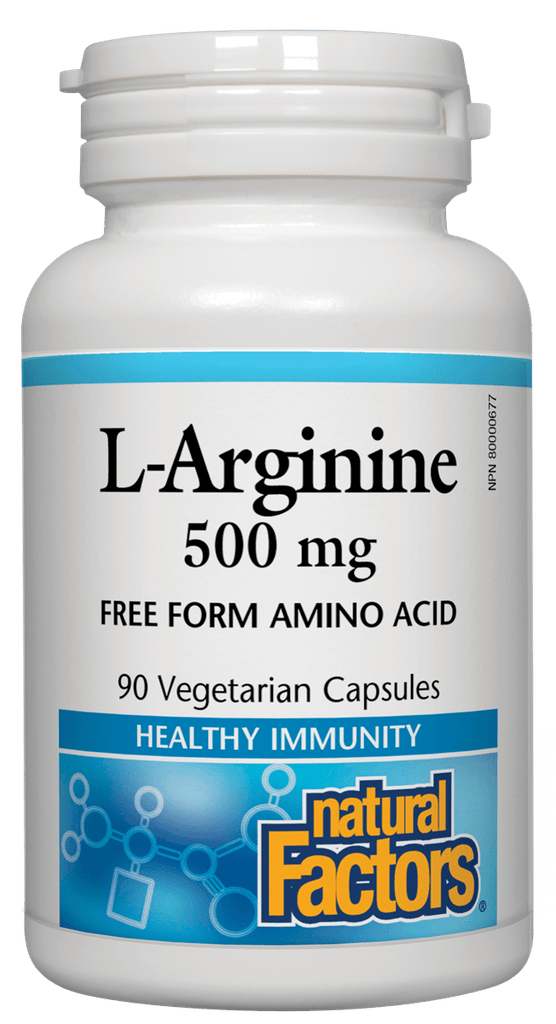 Natural Factors L-Arginine 500mg - 90 Capsules