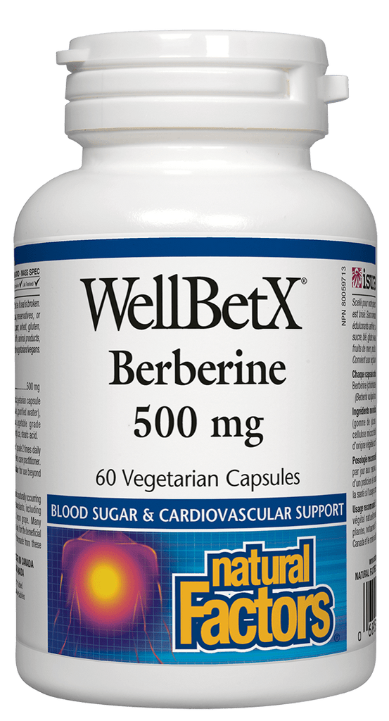 Natural Factors WellBetX Berberine 500mg - 60 Capsules