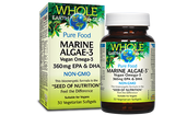 Whole Earth & Sea Marine Algae-3 - 30 Vegetarian Softgels