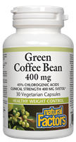 Natural Factors Green Coffee Bean 400mg - 30 Capsules
