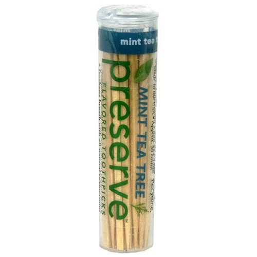 Preserve Mint Tea Tree Toothpicks - 35 Toothpicks