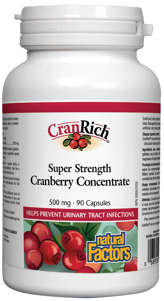 Natural Factors Cranberry Concentrate 500mg - 90 Capsules